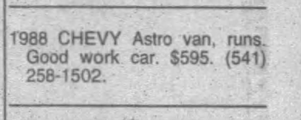 Clipping from Corvallis Gazette-Times